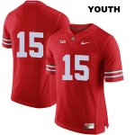 Youth NCAA Ohio State Buckeyes Josh Proctor #15 College Stitched No Name Authentic Nike Red Football Jersey FS20R06EO